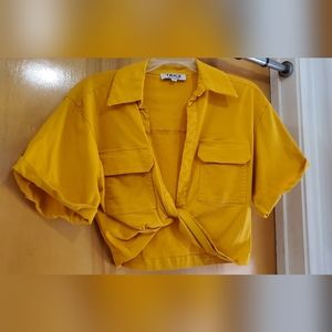 Yellow Crop top